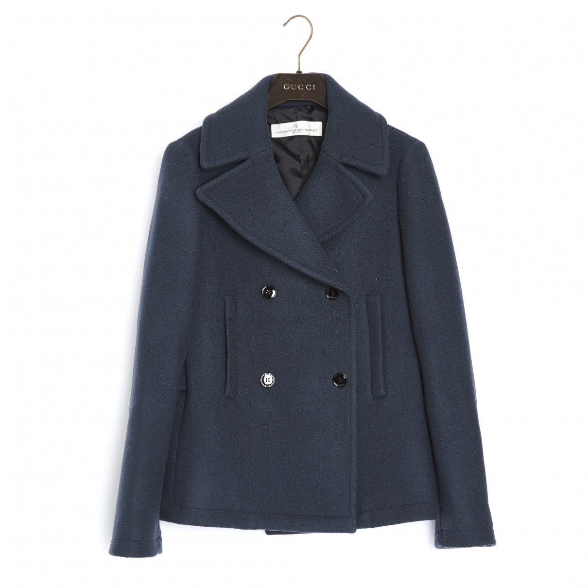 Wool peacoat Golden Goose Blue size M 